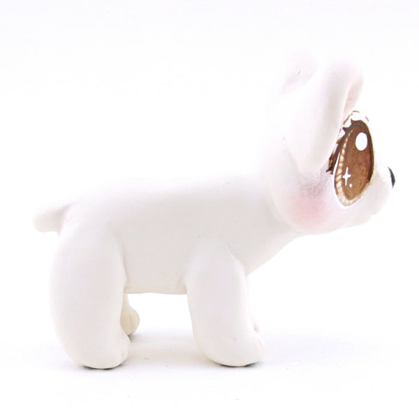 Standing Baby Polar Bear Figurine - Polymer Clay Christmas Animals