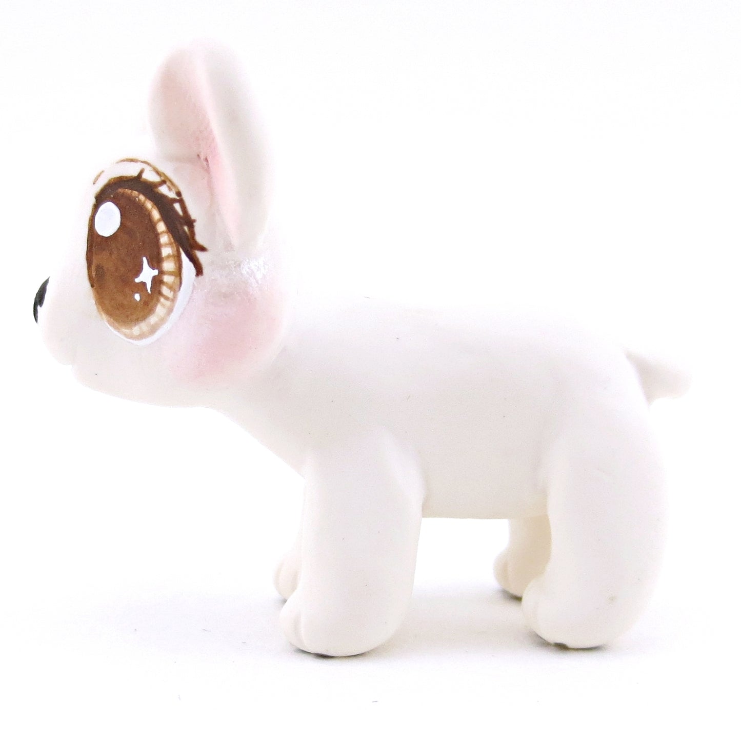 Standing Baby Polar Bear Figurine - Polymer Clay Christmas Animals