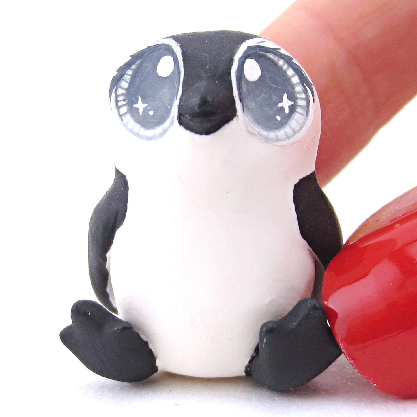 Little Penguin Figurine - Polymer Clay Christmas Animals