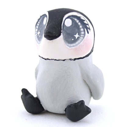 Baby Penguin Figurine - Polymer Clay Christmas Animals