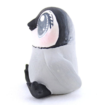 Baby Penguin Figurine - Polymer Clay Christmas Animals