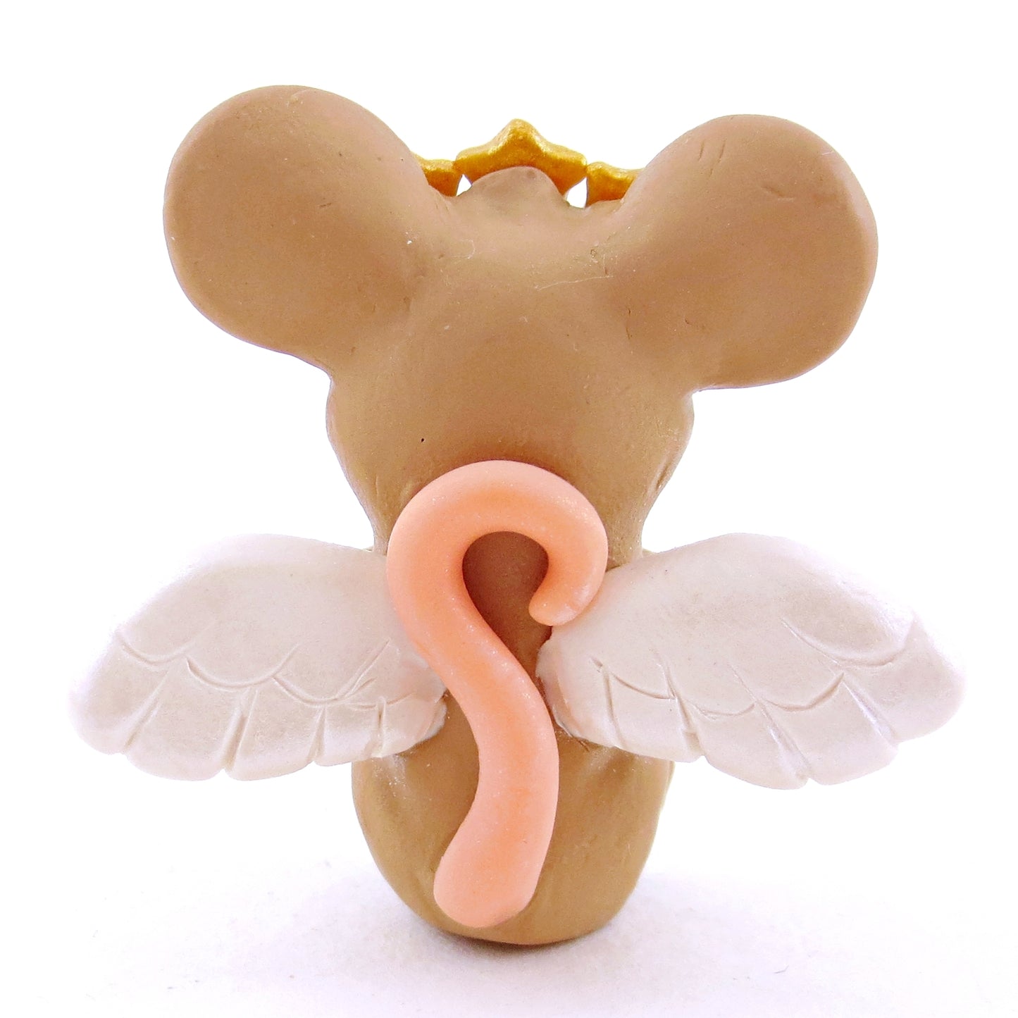 Angel Mouse Figurine - Polymer Clay Christmas Animals