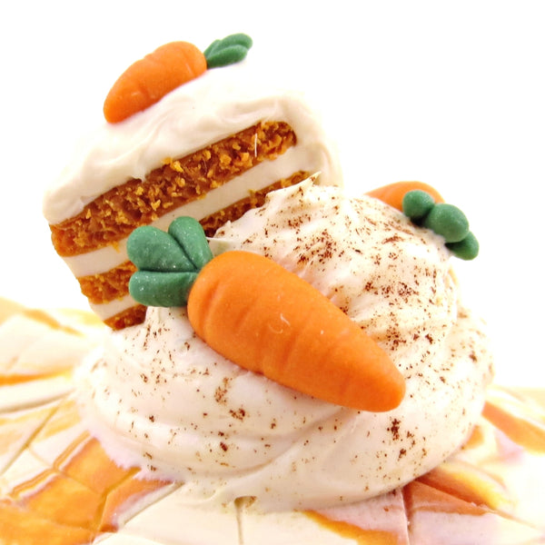 Carrot Cake Turtle Figurine - Polymer Clay Spring and Easter Animals