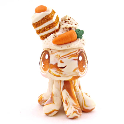 Carrot Cake Jellyfish Figurine - Polymer Clay Spring and Easter Animals