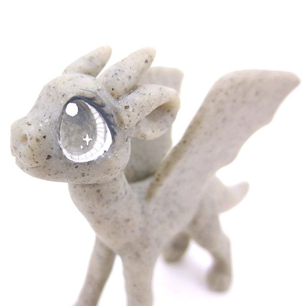 Gargoyle Dragon Faux Stone Figurine - Polymer Clay Animals