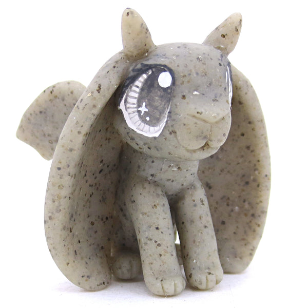 Gargoyle Jackalope Faux Stone Figurine - Polymer Clay Animals