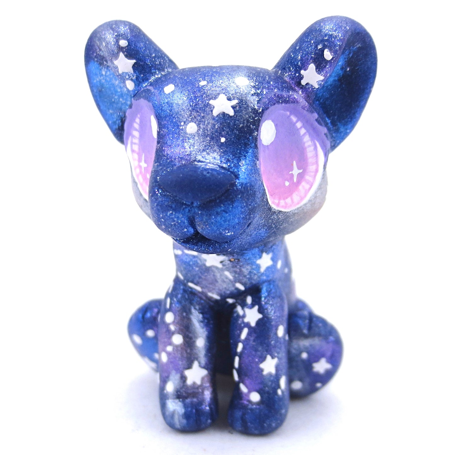 Galaxy Bear Figurine - Polymer Clay Animals