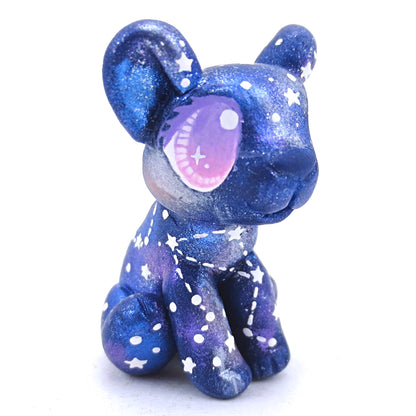 Galaxy Bear Figurine - Polymer Clay Animals