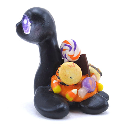 Dark Theme Halloween Dessert Nessie Figurine - Polymer Clay Halloween Animals