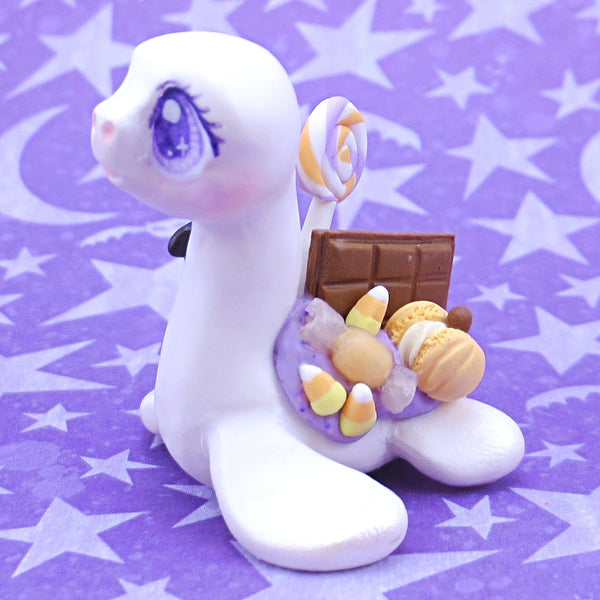 Pastel Theme Halloween Dessert Nessie Figurine - Polymer Clay Halloween Animals