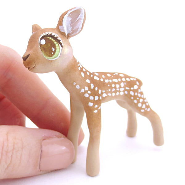 Baby Deer Fawn Figurine - Polymer Clay Fall Animals