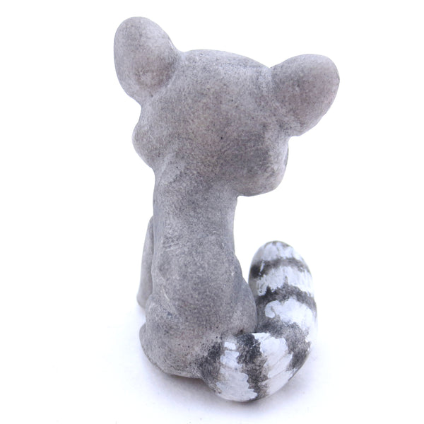 Raccoon with Hazel Eyes Figurine - Polymer Clay Fall Animals