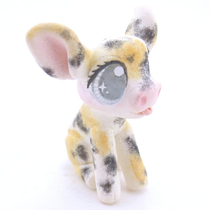 Tricolor Piglet Figurine - Polymer Clay Fall Animals