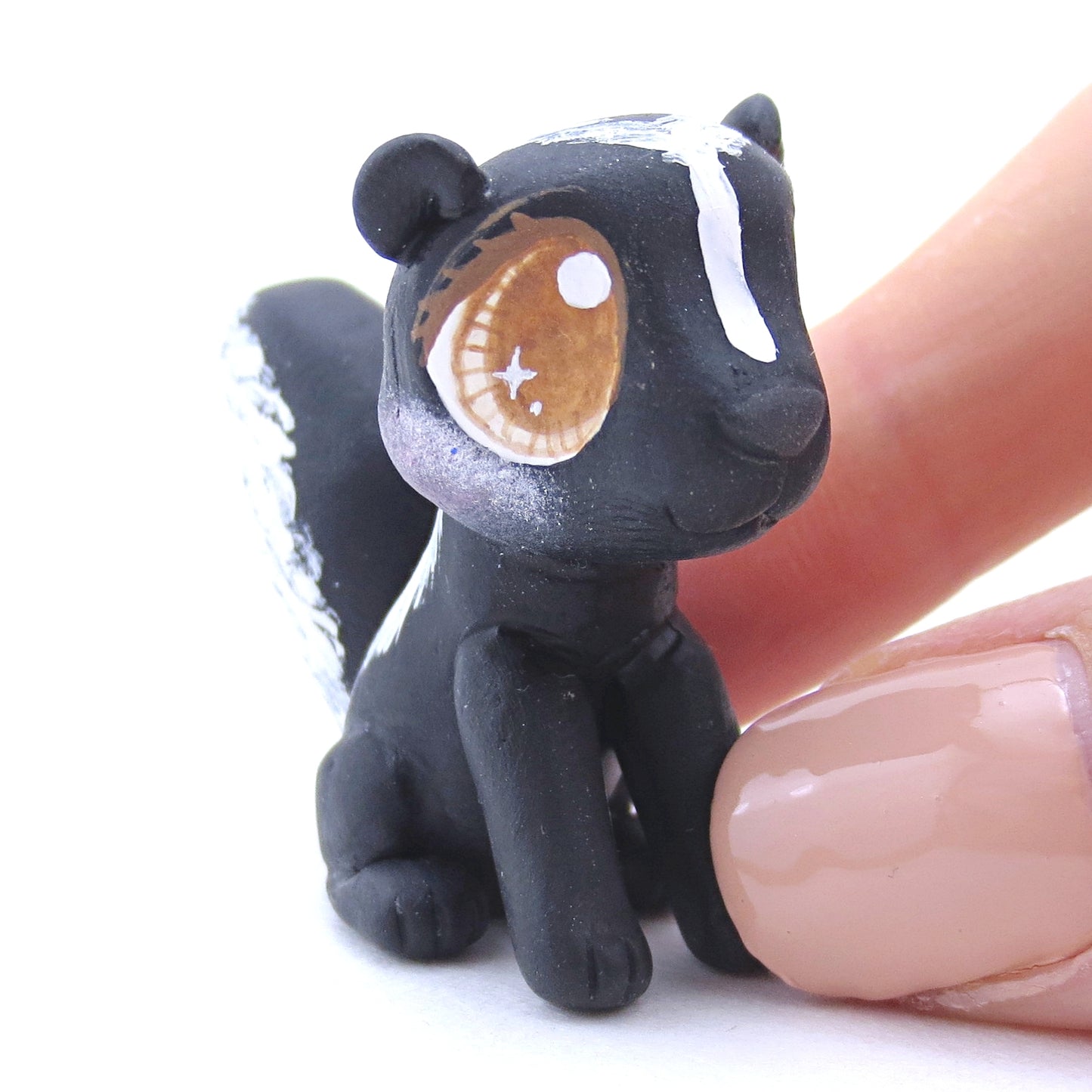 Skunk Figurine - Polymer Clay Fall Animals