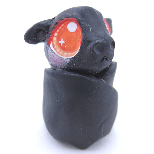 Baby Bat Figurine - Polymer Clay Fall Animals