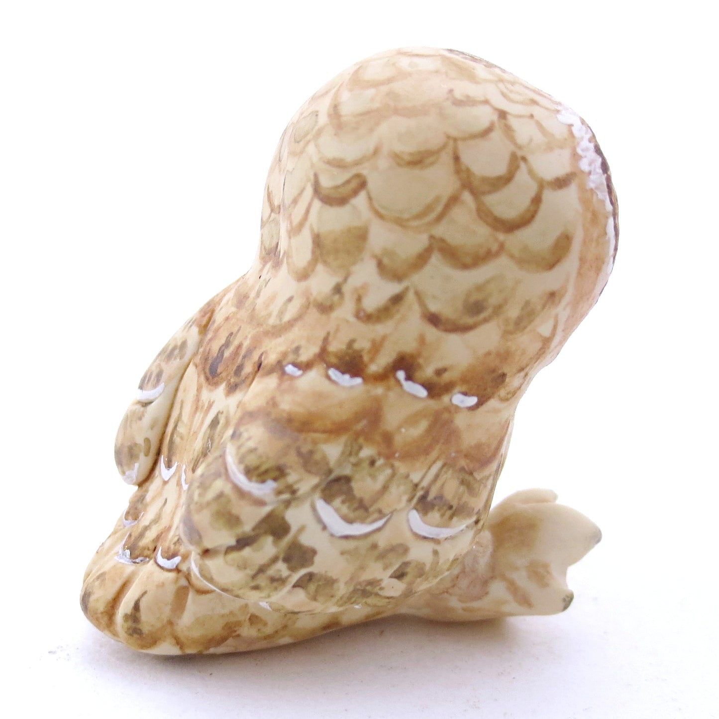 Tawny Owl Figurine - Polymer Clay Fall Animals