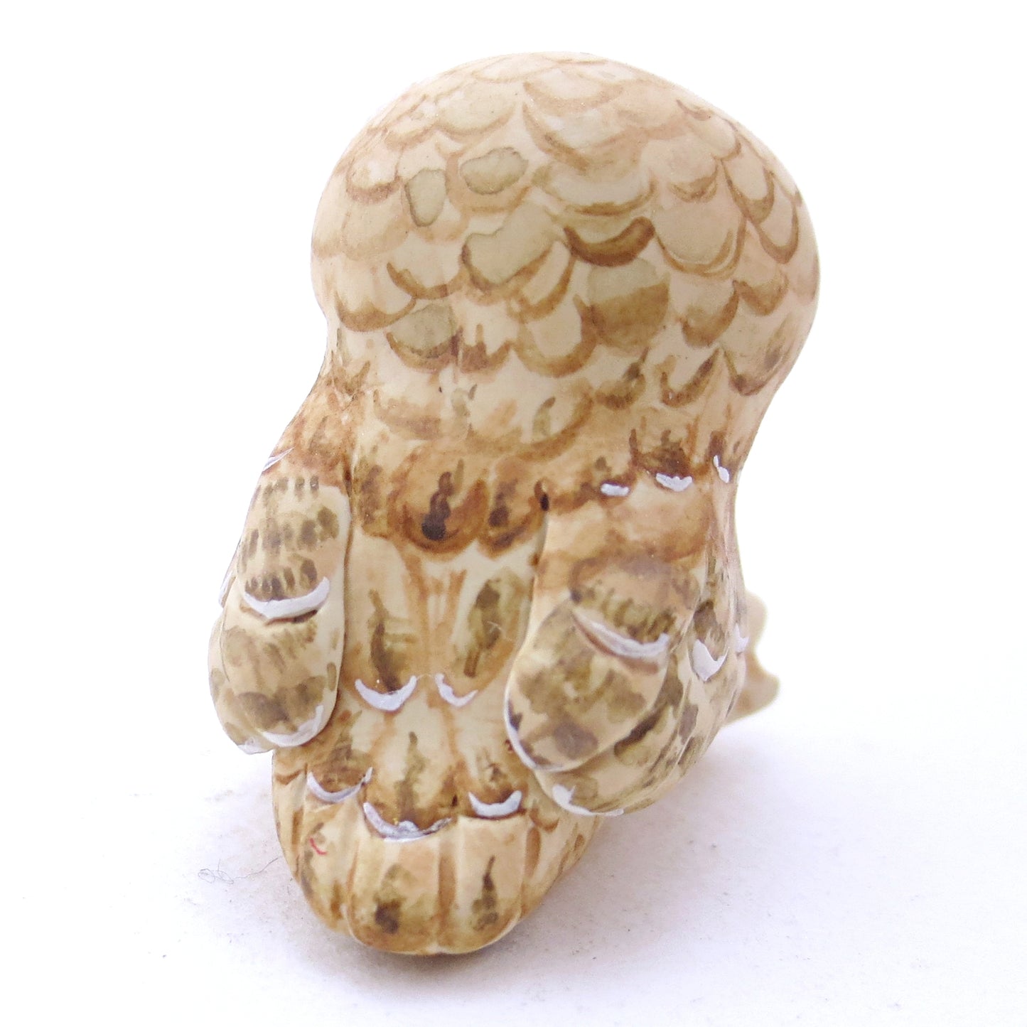 Tawny Owl Figurine - Polymer Clay Fall Animals