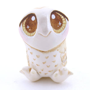 Barn Owl Figurine - Polymer Clay Fall Animals - Version 2