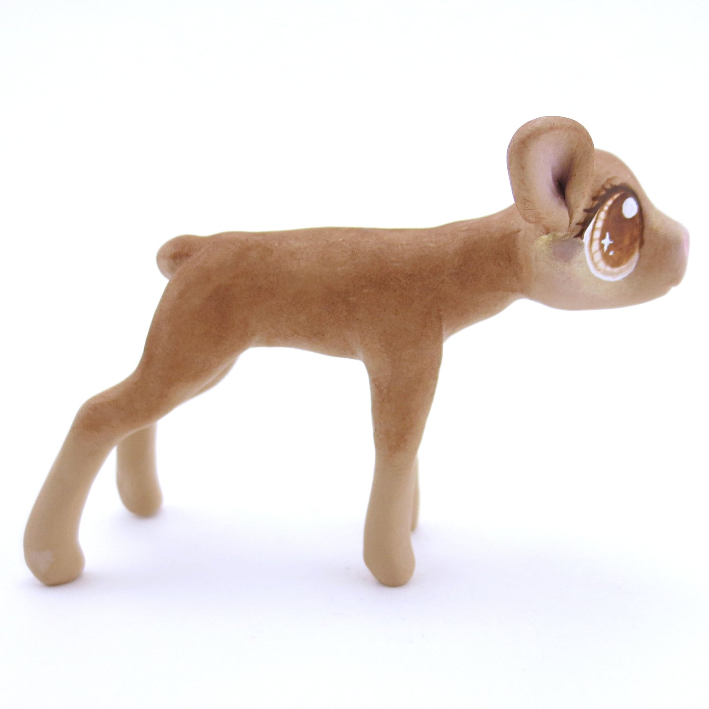 Baby Jersey Cow Figurine - Polymer Clay Fall Animals