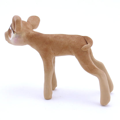 Baby Jersey Cow Figurine - Polymer Clay Fall Animals