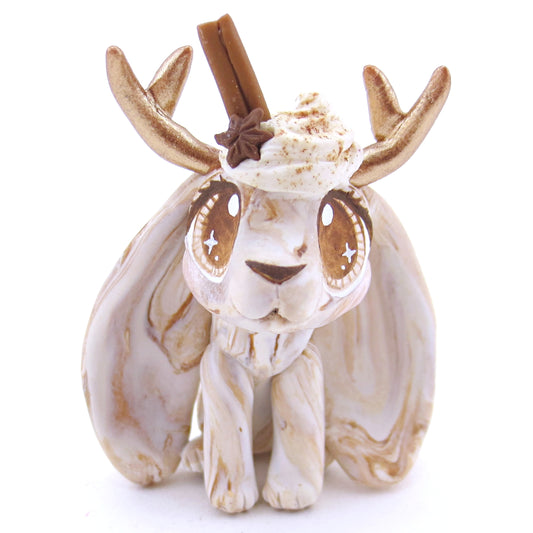 Chai Spice Jackalope Figurine - Polymer Clay Fall Animals