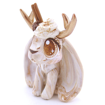 Chai Spice Jackalope Figurine - Polymer Clay Fall Animals