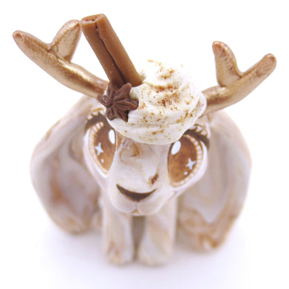 Chai Spice Jackalope Figurine - Polymer Clay Fall Animals