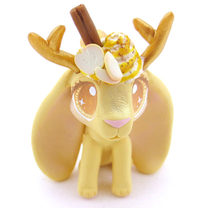 Apple Cider Jackalope Figurine - Polymer Clay Fall Animals