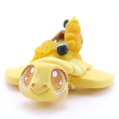 Honey Turtle Figurine - Polymer Clay Fall Animals