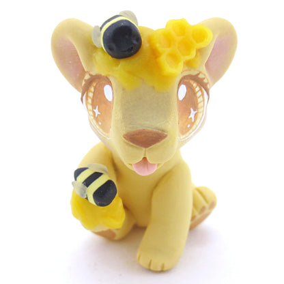 Honey Bear Figurine - Polymer Clay Fall Animals