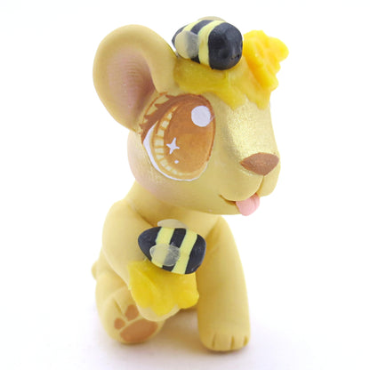 Honey Bear Figurine - Polymer Clay Fall Animals