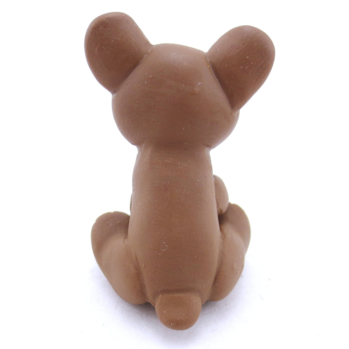 "Milk Chocolate" Baby Bear Figurine - Polymer Clay Fall Animals