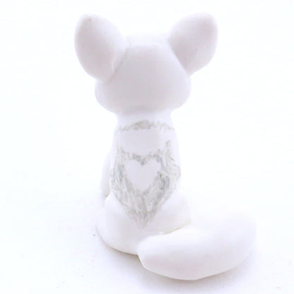 White Wolf Figurine - Polymer Clay Fall Animals