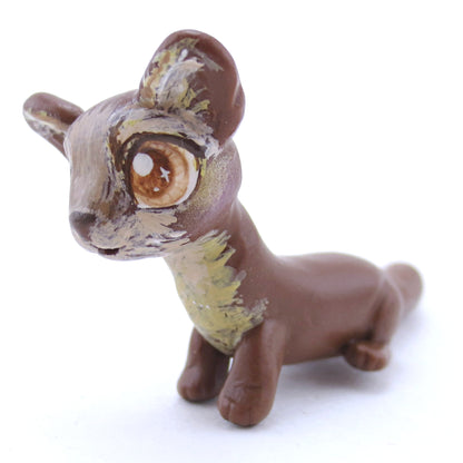 Pine Marten Figurine - Polymer Clay Fall Animals