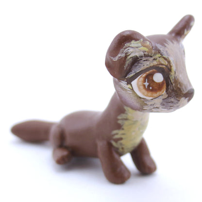 Pine Marten Figurine - Polymer Clay Fall Animals