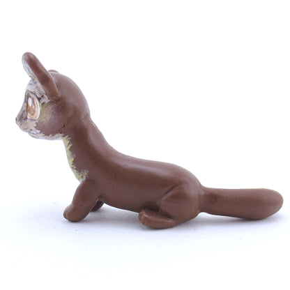 Pine Marten Figurine - Polymer Clay Fall Animals