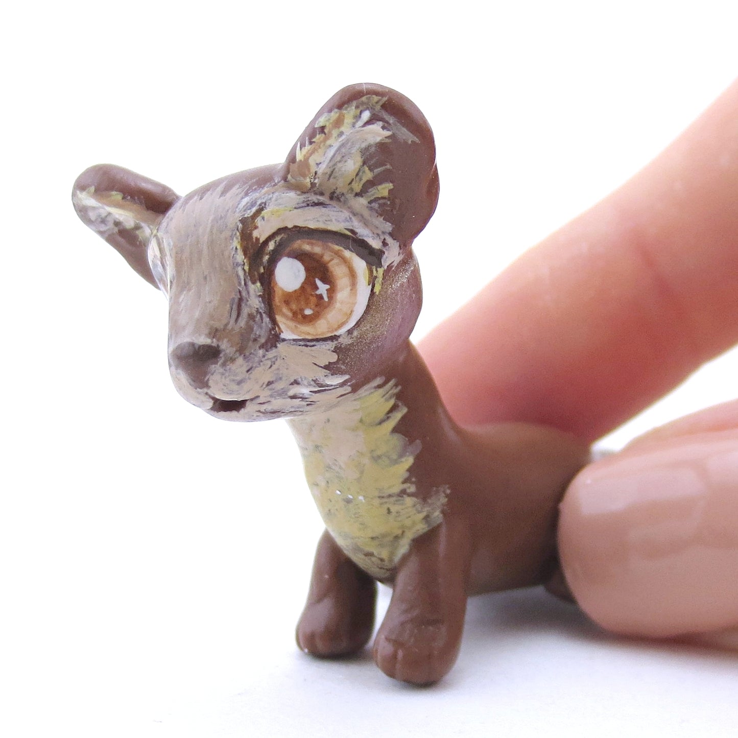 Pine Marten Figurine - Polymer Clay Fall Animals