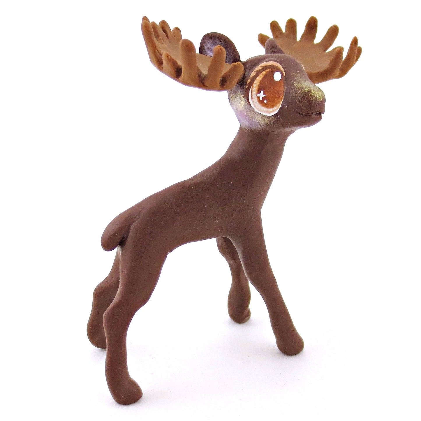 Moose Figurine - Polymer Clay Fall Animals