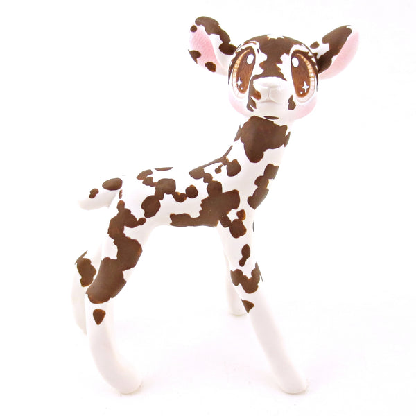 Standing Piebald Deer Figurine - Polymer Clay Fall Animals
