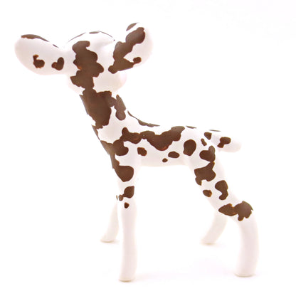 Standing Piebald Deer Figurine - Polymer Clay Fall Animals