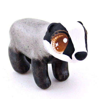 Standing Badger Figurine - Polymer Clay Fall Animals