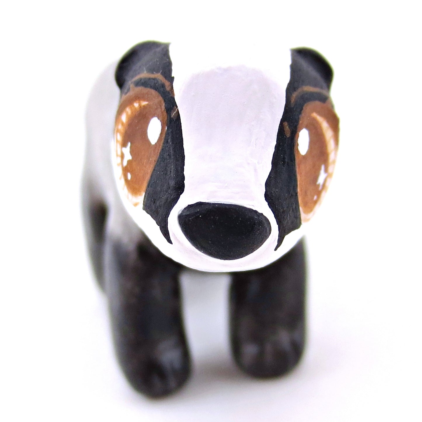 Standing Badger Figurine - Polymer Clay Fall Animals