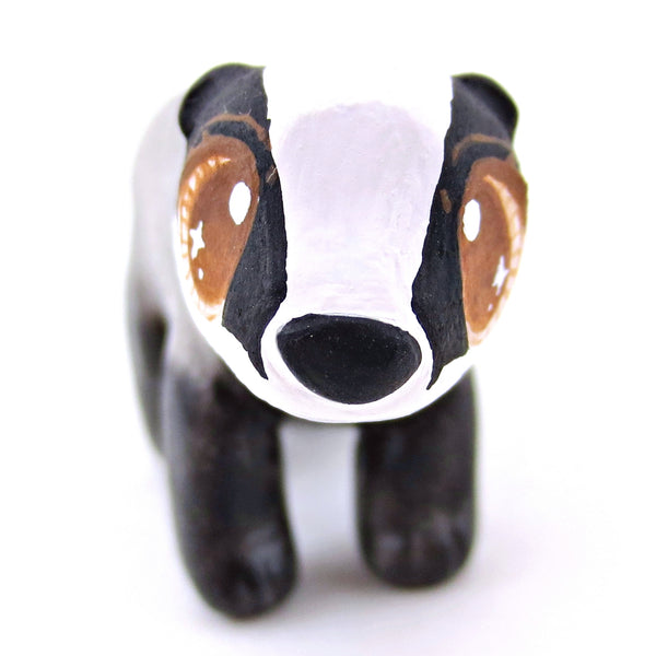 Standing Badger Figurine - Polymer Clay Fall Animals