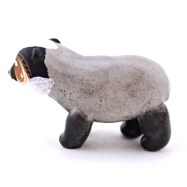 Standing Badger Figurine - Polymer Clay Fall Animals