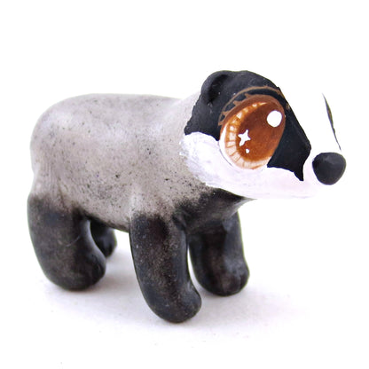 Standing Badger Figurine - Polymer Clay Fall Animals