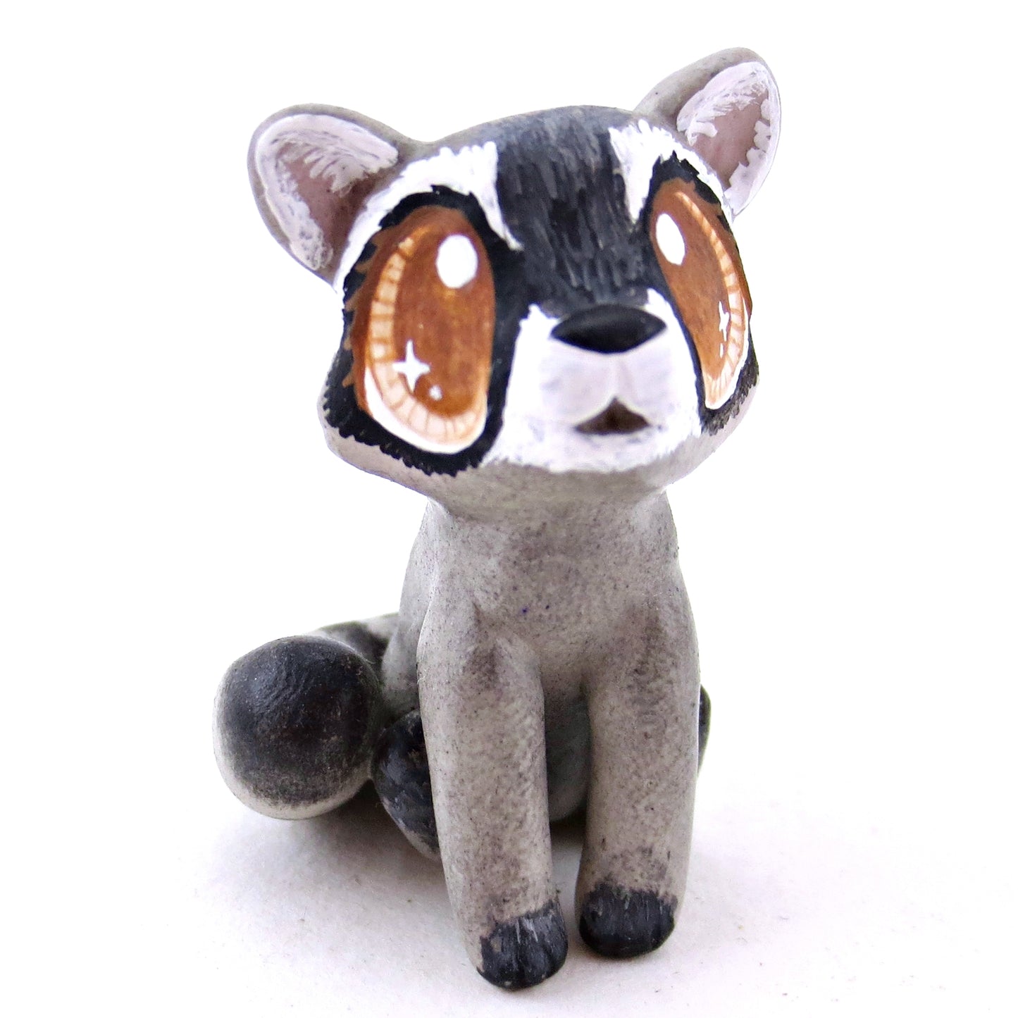 Raccoon Figurine - Polymer Clay Fall Animals