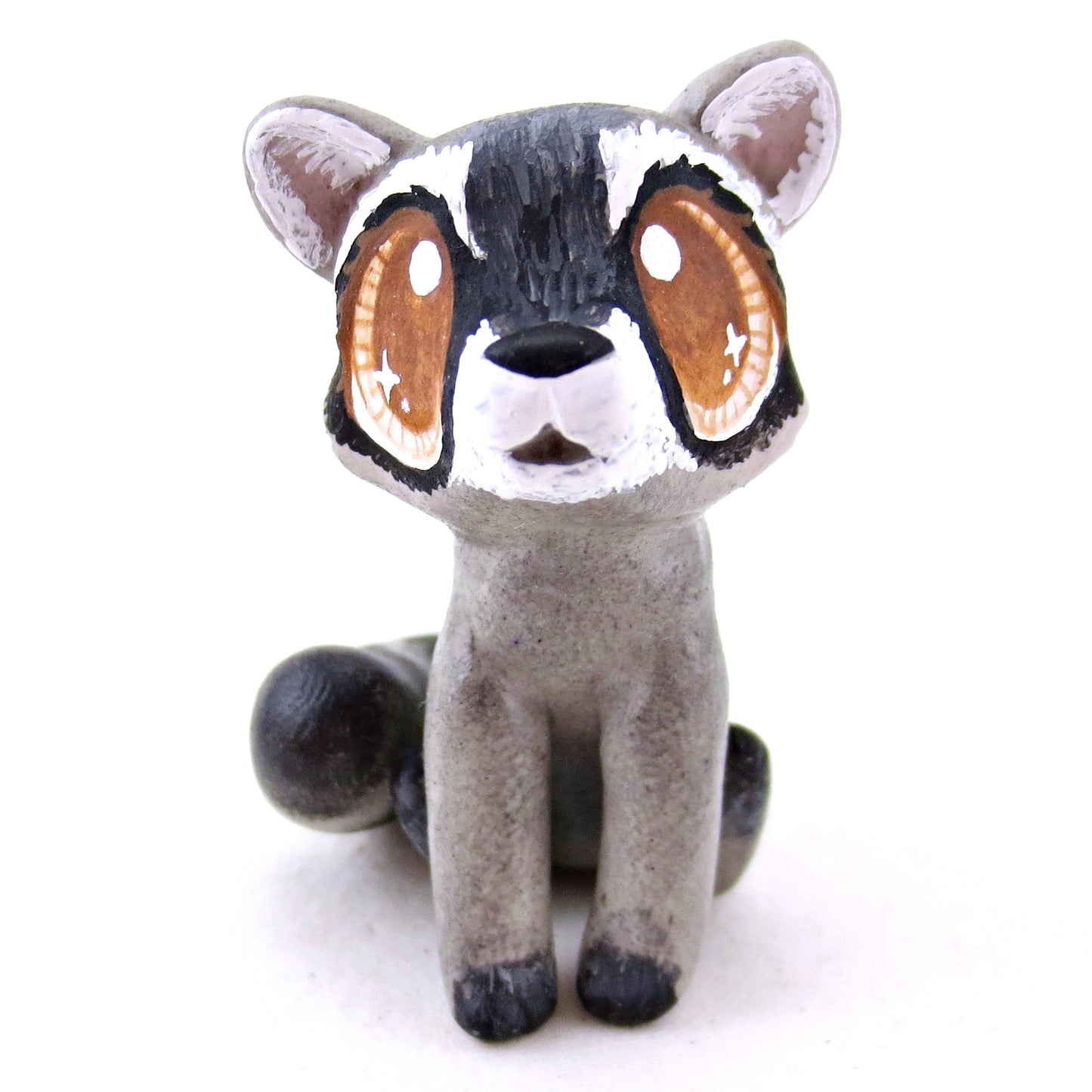 Raccoon Figurine - Polymer Clay Fall Animals