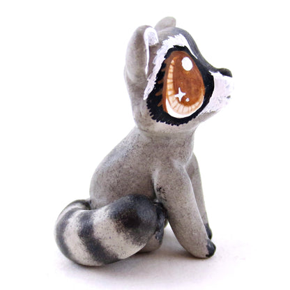 Raccoon Figurine - Polymer Clay Fall Animals