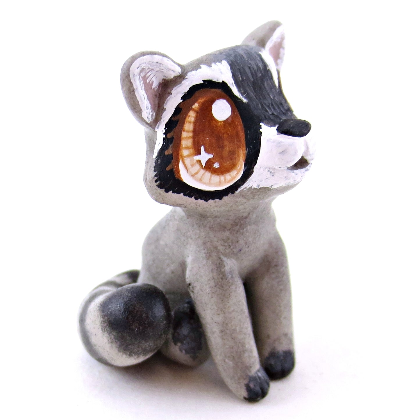 Raccoon Figurine - Polymer Clay Fall Animals