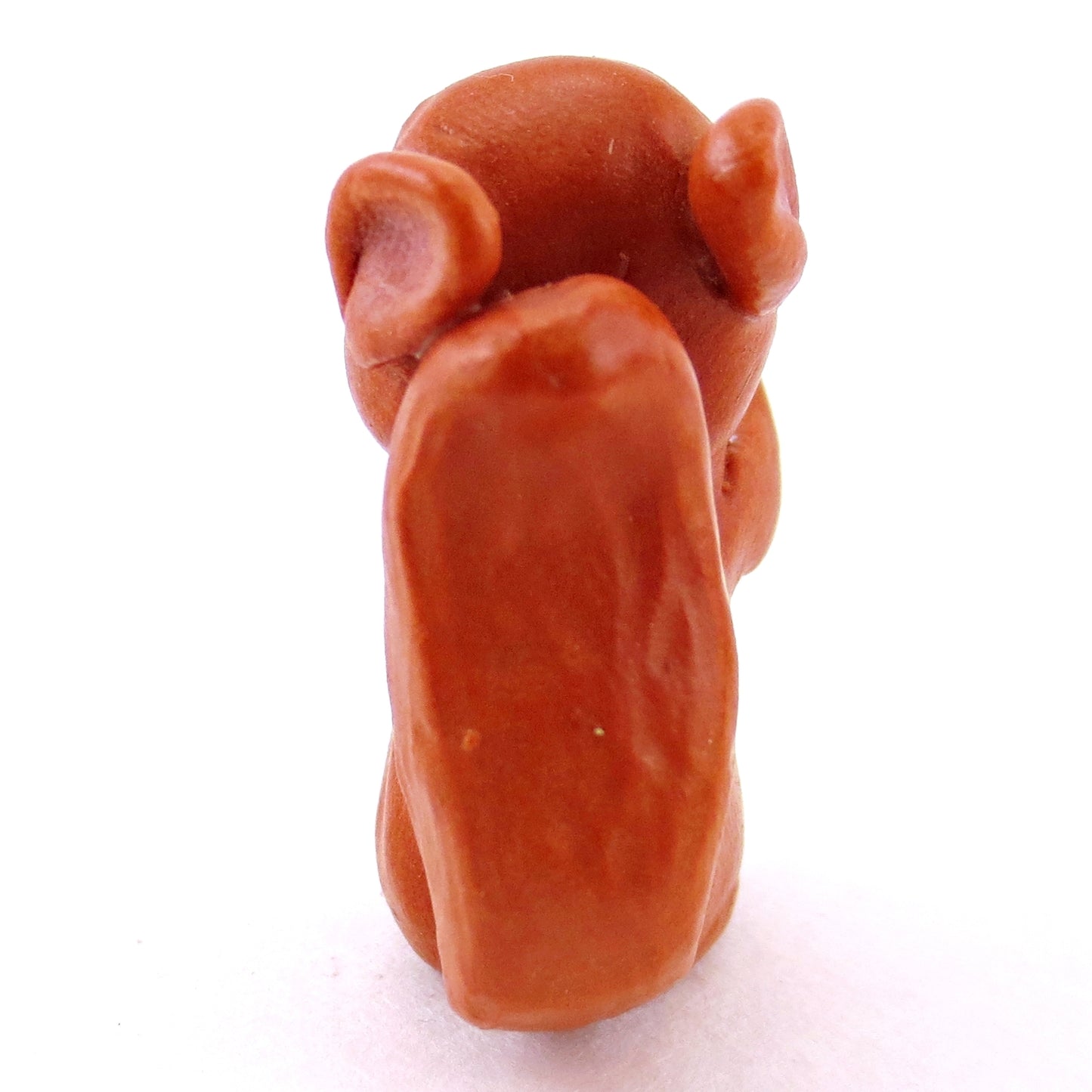 Hazed-Eyed Red Squirrel Figurine - Polymer Clay Fall Animals